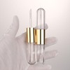 COSIDEA 12pcs Gold Flat 4ml*2 dual Ended lip gloss tubes