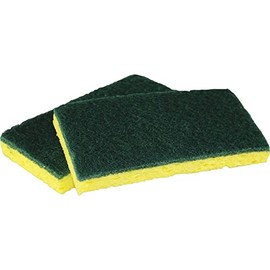 Impact 7130P Cellulose Scrubber Sponge, 3-1/5-Inch W x 6-1/4-Inch L x 9/10-Inch H, GN/YW