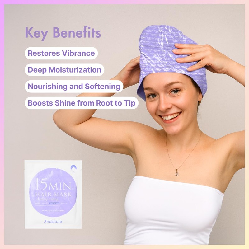15 Min Nourishing Travel Hair Mask Set for Deep Conditioning,