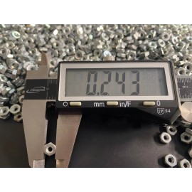 Unbranded 4-40 HEX NUTS M/S 150 PCs Steel & Plated ZINC 3/32 Thick .243 Across Flats - USA