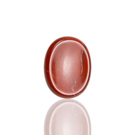 Namzi Red Jasper Crystals Rock Worry Stones for Kids, Oval Palm Stone, Thumb Stone, Crystals and Healing Stones Quartz Bulk for Wicca, Reiki, Healing Energy, Chakra Stones, Witchcraft Supplies(1PCS)
