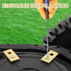 Robotic Lawnmower Blades Compatible with Worx Landroid, Titanium Carbide, Durable