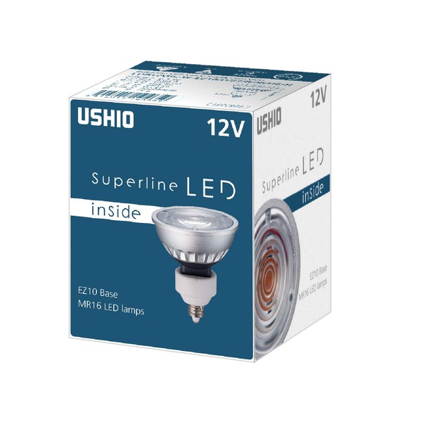 USHIO Superline LED Inside φ50 Single Core 6.1W 3000K Medium Angle EZ10 Base
