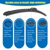 CJPPPZIW® Windshield Wipers-20 Inch+20 Inch+12 Inch Replacement for 2003 2004