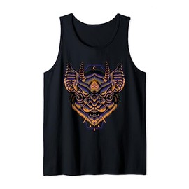 Hannya Bat American Traditional Tattoo Flash Japanese Edgy Tank Top