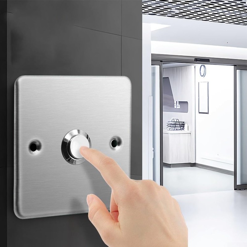 SPORTARC Stainless Steel Door Bell Panel Push Button Switch Wall