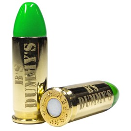 B's Dry Fire Snap Caps - A.K.A. B's Dummy's - Dummy .38 Super Training Caps (5 Pack) (Green Brass)