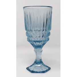 Fostoria Heritage Blue 6-1/8" Wine Glass (Discontinued 1982)