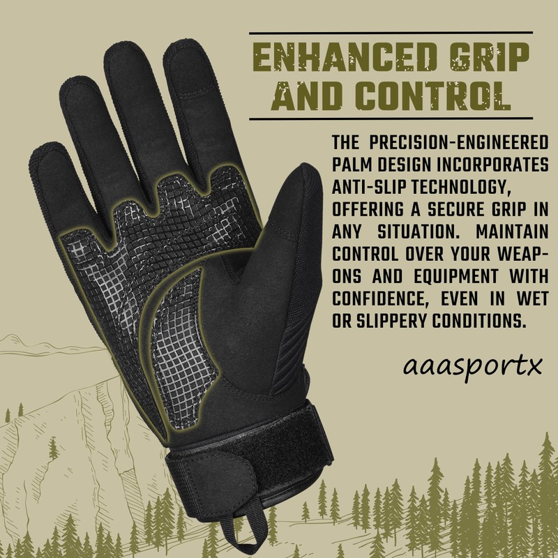 aaasportx Tactical Gloves, Motorcycle Gloves, Military Tactical Gloves, Ankle Protector