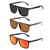 VANLINKER Polarized Square Sunglasses for Men Women Shades with UV