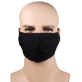 JewelryWe 4PCS Men Women Ear-loop Mask Breathable Cotton Anti Dust Face Mask Washable & Reusable Mask for Outdoor