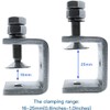 4Pcs Stainless Steel C Clamps Mini 16-25Mm for Mounting, Heavy
