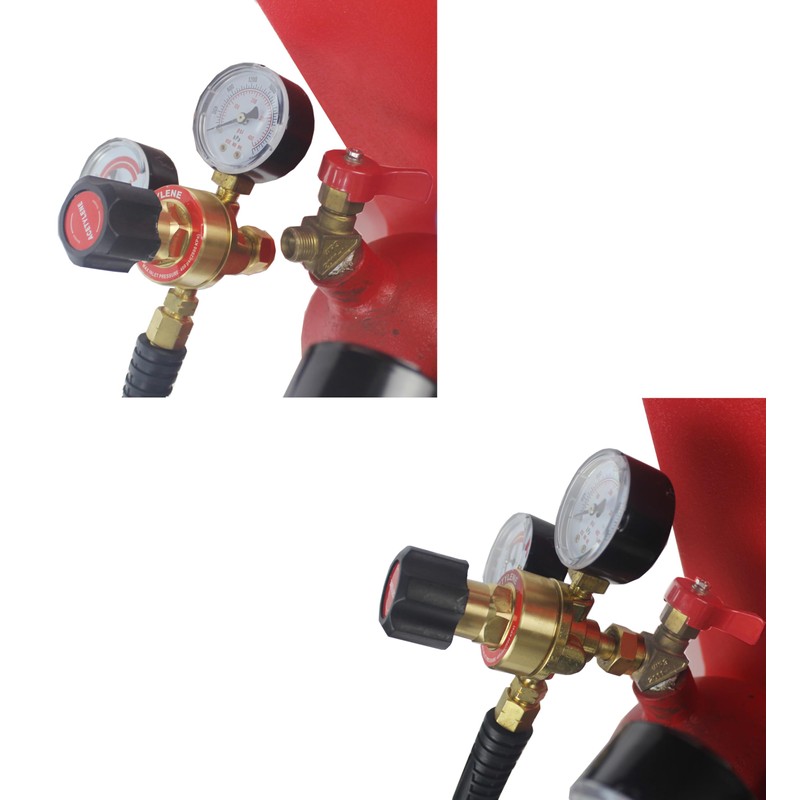 JZWELD Oxygen Acetylene Regulator Set, Welding Cutting Torch Regulators Oxygen