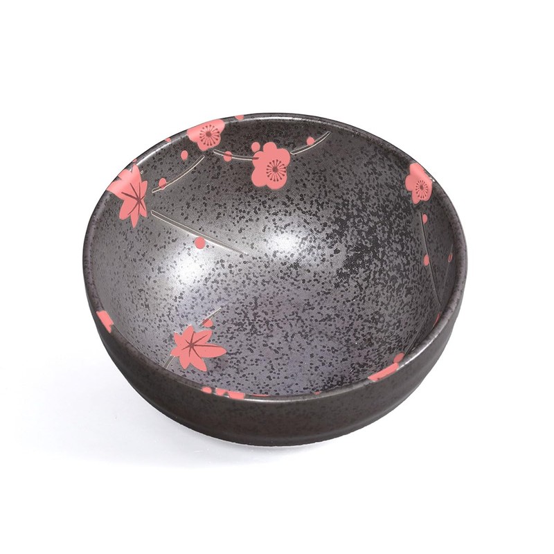 Matcha Set of 4 Matcha Bowls 250 ml Anthracite/Red with