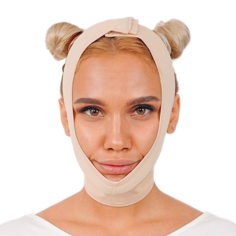 invera Chin Compression Garment After Liposuction Surgery, Neck Cover Strap