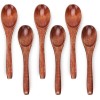 does not apply 6in Wooden Spoon 6pcs Soup Spoons Set