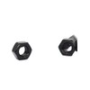 binifiMux 30pcs M8-1.25mm Black Hex Nuts Carbon Steel