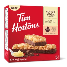 Tim Hortons Boston Cream Granola Bars, Peanut Free, 5 Count