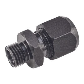 Starrett - Boquilla dividida para indicador de esfera de acero, tamaño de rosca de 1/2-32 un, longitud de rosca de 9/32 pulgadas, orificio pasante para vástago indicador, acabado negro, 25SC38B