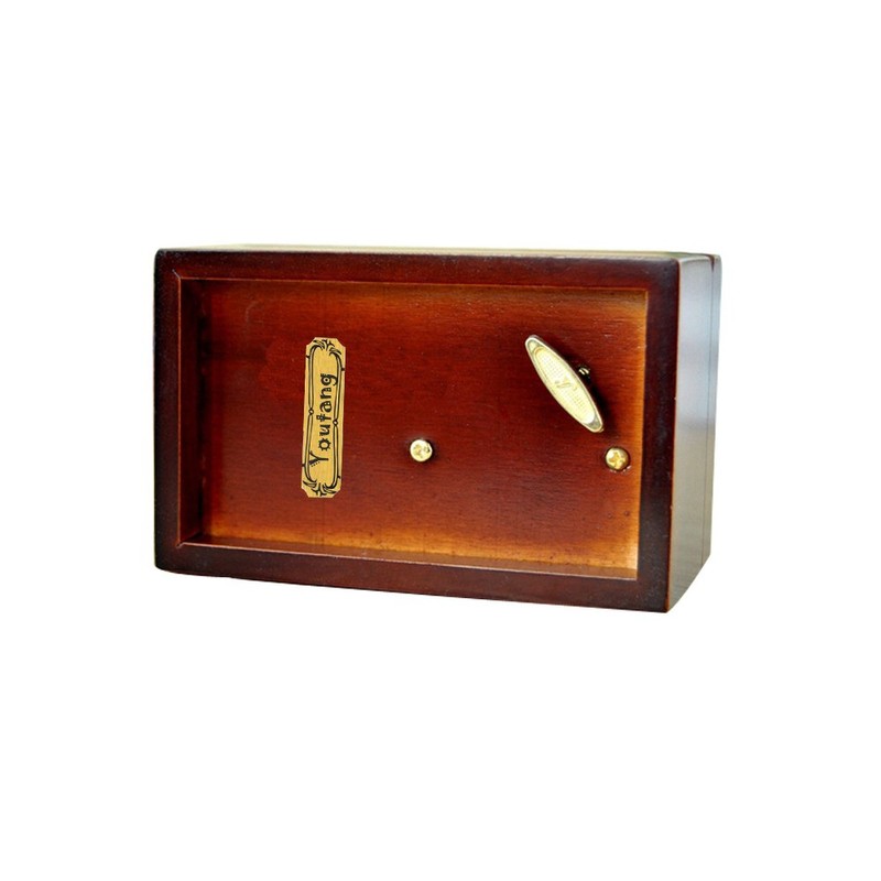 YouTang(TM) Creative Engraved Wooden 18-Note Wind-up Musical Box,Musical Toys,Tune:Edelweiss