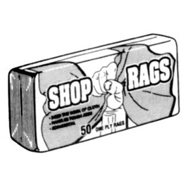 UNIFIRST CORP Shop Rags 25 PER Bundle