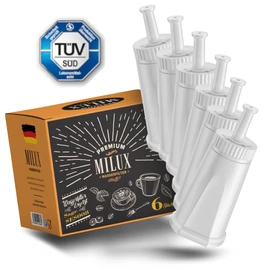 MILUX® Sage Water Filter Set of 6 [TÜV Certified] - For Sage Barista Pro/Touch/Express/Oracle/and Many More - Replaces SES008 / SES810 / SES875 / SES880 / SES920 / SES980 / SES990