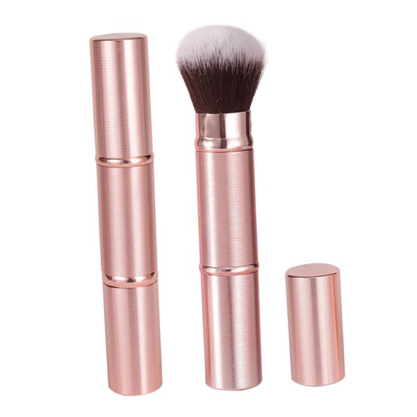 FOMIYES 2pcs Retractable Dual-ended Makeup Brush with Cap for Foundation