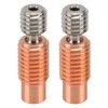 2Pcs Nozzle Throat Heat Break Heatbreak Tube Threaded 3D Printer