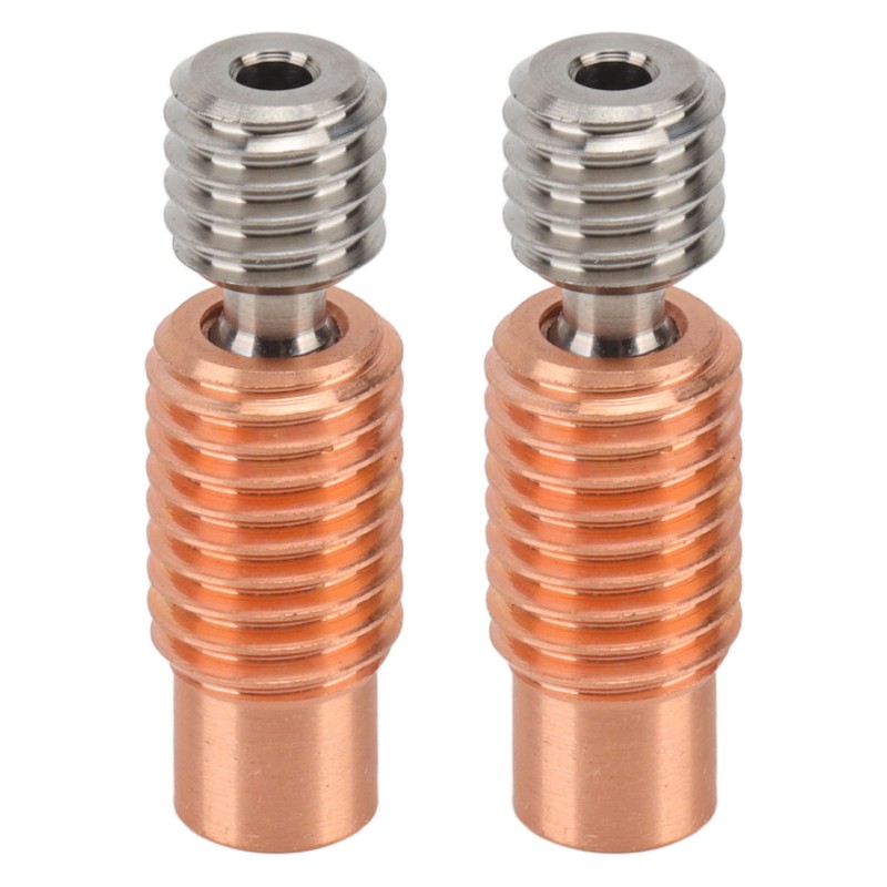 2Pcs Nozzle Throat Heat Break Heatbreak Tube Threaded 3D Printer
