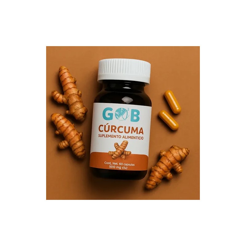 Cúrcuma En Polvo - 60 Cápsulas - Suplemento Alimenticio Sabor