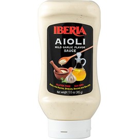 Iberia Aioli Sauce, 13.5 Ounce, Smooth Texture and Mild Garlic Taste