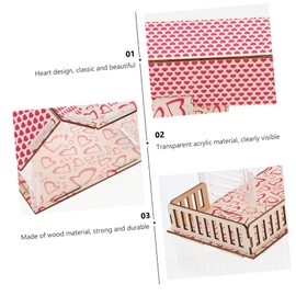 CORHAD Hamster House Toy Double-Layer Villa Hiding Place for Small for Play and Sleep Fun Accessory for Hamsters and Other Small Animals