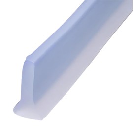 Barrera de Silicona anti derrames de agua, liquidos, 1 metro, Autoadhesivo, tira de retención de agua para Ducha, baño, regadera, area de lavado, retrete, lavabo, cocina, lavadero