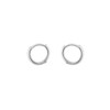 OST minimal simple silver earrings OTE117B09N plating color / OST
