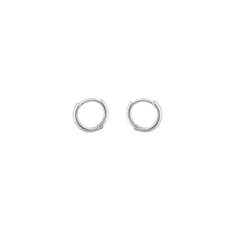 OST minimal simple silver earrings OTE117B09N plating color / OST
