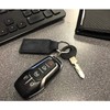 iPick Image Compatible with SRT-8 Logo Rectangular Black Leatherette Key