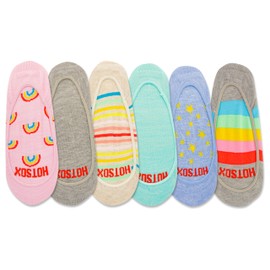 Hot Sox Liner Socks, Multi-Colored, Women's Shoe Size: 9-11