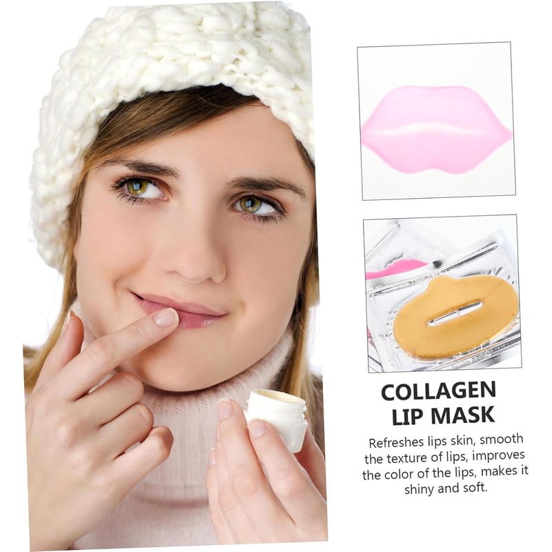 20 piezas Mascarillas Hidratantes de para Labios Exfoliantes y Rejuvenecedores