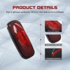 yifengshun 4pcs 3LED Red Side Marker Lights 12-24V Super Bright