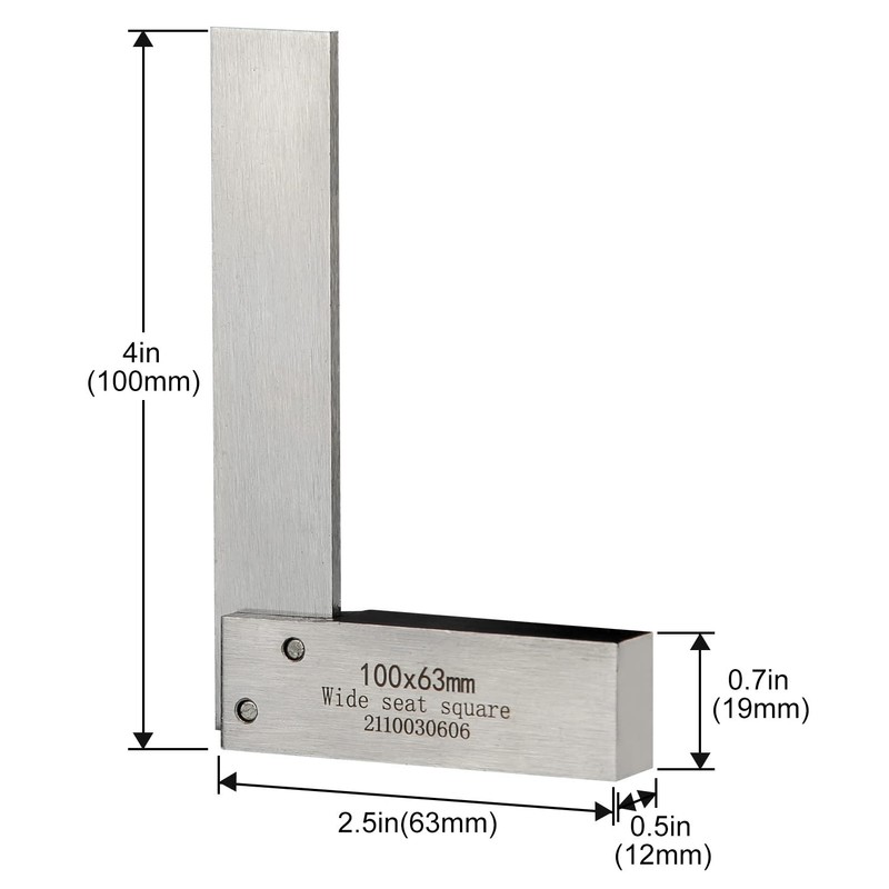 Machinist Square Engineers Square Try Square 90 Degree Right Angle