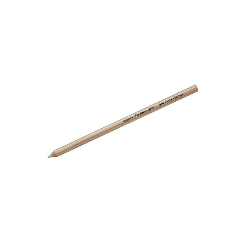 Faber-Castell 185812 Single Ended Perfection Eraser Pencil - White