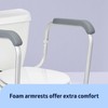 Foldable Toilet Safety Rail with Adjustable Height – Universal Fit