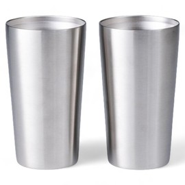 J-kitchens Stainless Steel Cup Pair Tumbler Vacuum Double Layer Construction, 11.8 fl oz (350 ml)