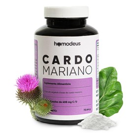 Homodeus Cardo Mariano con NAC y Ácido Alfa Lipoico, 616 mg Silybum Marianum, 100 mg N-Acetil Cisteína, 100 mg ALA por Porción, Cápsulas Vegetales,...