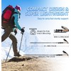 Dsocool Collapsible Trekking Poles - Lightweight Folding Hiking Poles for