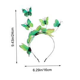 PACKOVE Butterflies Hair Hoop Headband for Handmade Lightweight Comfortable Photo Prop Party Decoration Headdress for Weddings and Performances