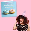 Cute Doughnuts Anniversary Card or Valentine's Card For Partner -