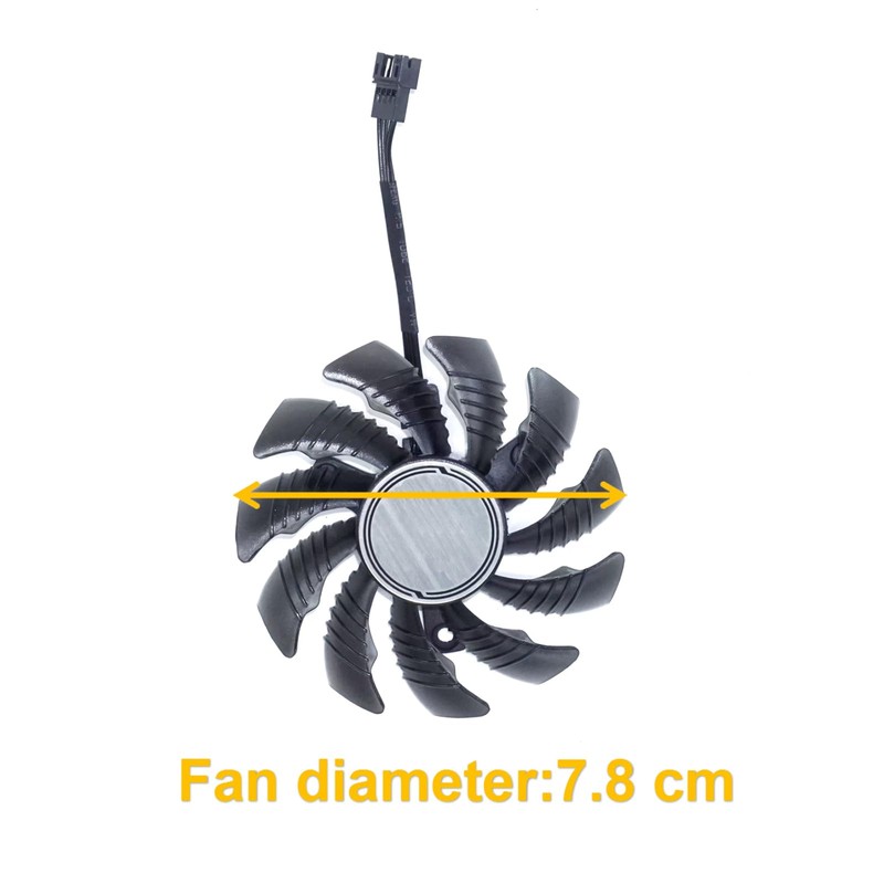 iHaospace 78 mm T128010SU Graphics Card Cooling Fan Replacement Compatible