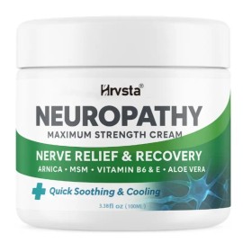 Extra Strength Nerve Support Cream for Feet Hands Legs with Arnica Vitamin B6 Aloe Vera MSM Topical Skin Care Cream for Daily Comfort