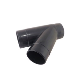 2.5 Inch 3 Way Y Connector with Openings OD 2-7/16 Inch and ID of 2-3/16 Inch ABS Plastic for Dust Collector Systems 73456